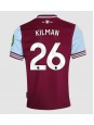 Moške Nogometnih dresov West Ham United Max Kilman #26 Domači 2024-25 Kratki rokavi